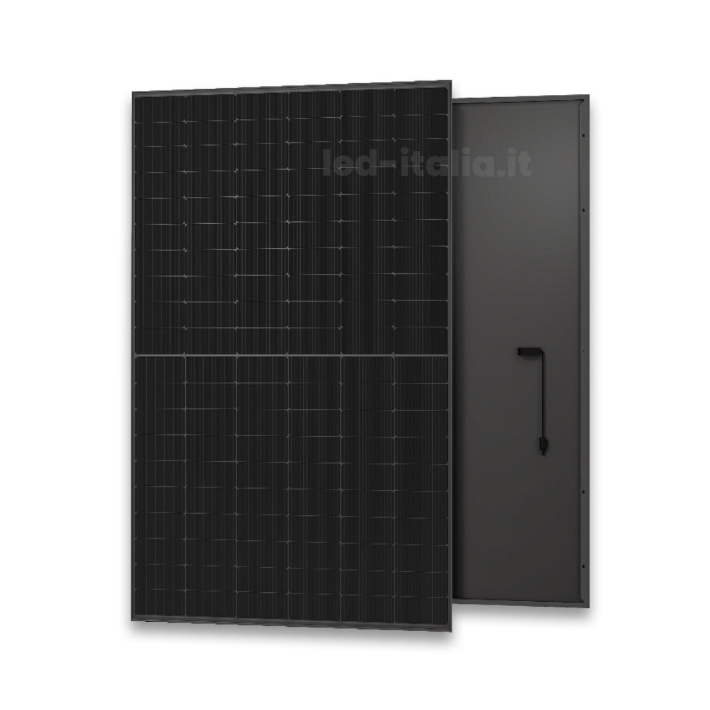 KIT Fotovoltaico Monofase 8kW per Impianti ad Isola con Inverter Ibrido, 22 Moduli AUSTA 450W Full Black con Accmulo LFP 10kWh - Energia Libera Shop - V-TAC -